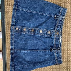 Denim jean skirt